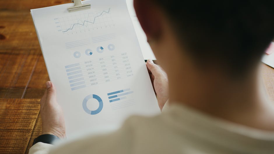 Business person analyzing competitor moves on a strategic board with game pieces representing competitive intelligence gathering